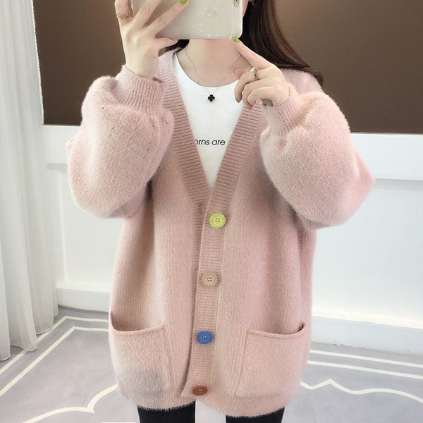 winter jacket coat women casual fashion overcoat fluffy cozy loose outerwear female m133, Black
winter jacket coat women casual fashion overcoat fluffy cozy loose outerwear female m133, Black