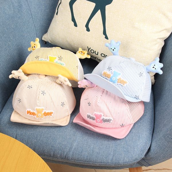 summer cap net hat cute cute cartoon bear baby cap april -2 baby hat, Blue;gray
summer cap net hat cute cute cartoon bear baby cap april -2 baby hat, Blue;gray
