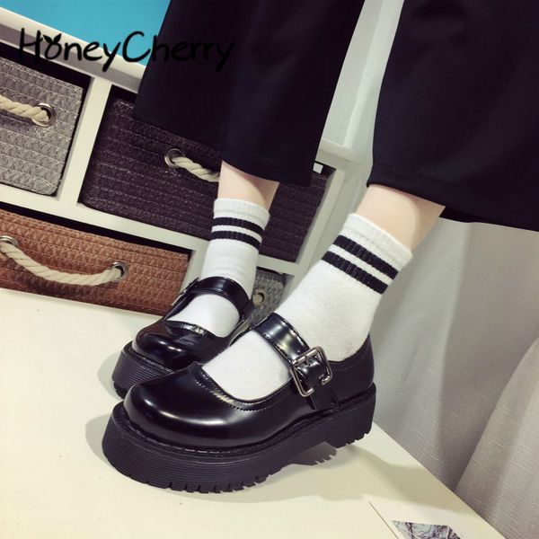 lolita lady maid uniform performance buckle round head thick high heel muffin thick sole single shoe cosplay size35-39, Black
lolita lady maid uniform performance buckle round head thick high heel muffin thick sole single shoe cosplay size35-39, Black