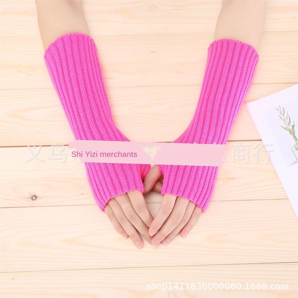 2020 men's and women's half finger wool w warm and striped plain color gloves arm sleeve knitted gloves
2020 men's and women's half finger wool w warm and striped plain color gloves arm sleeve knitted gloves