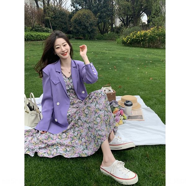 purple small suit jacket jacket for women fall 2020 new korean style english style chic internet celebrity elegant suit top, White;black
purple small suit jacket jacket for women fall 2020 new korean style english style chic internet celebrity elegant suit top, White;black