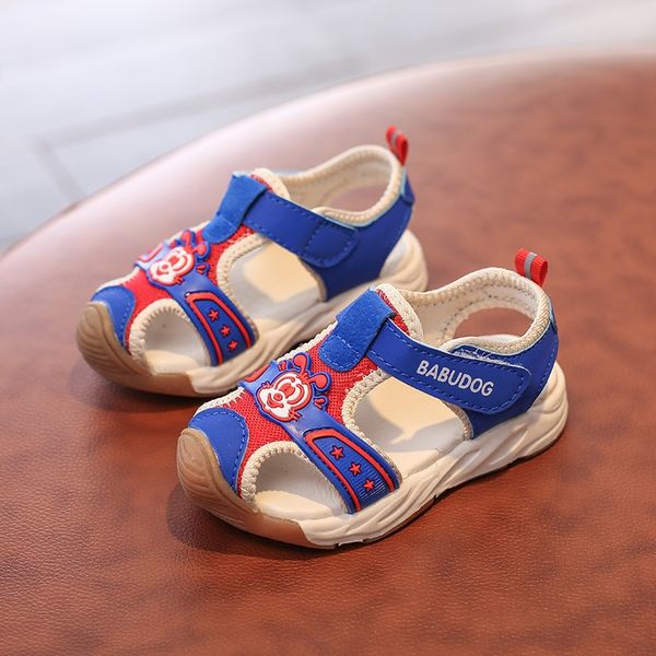 children's baby soft bottom and shock-absorbing sandals children's beach korean style fashion new wear sandals for boys, Black;red
children's baby soft bottom and shock-absorbing sandals children's beach korean style fashion new wear sandals for boys, Black;red