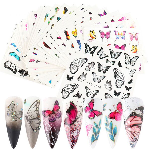9 pcs nail watermark sticker butterfly color printing female trend watermark sticker set nail art, Black
9 pcs nail watermark sticker butterfly color printing female trend watermark sticker set nail art, Black