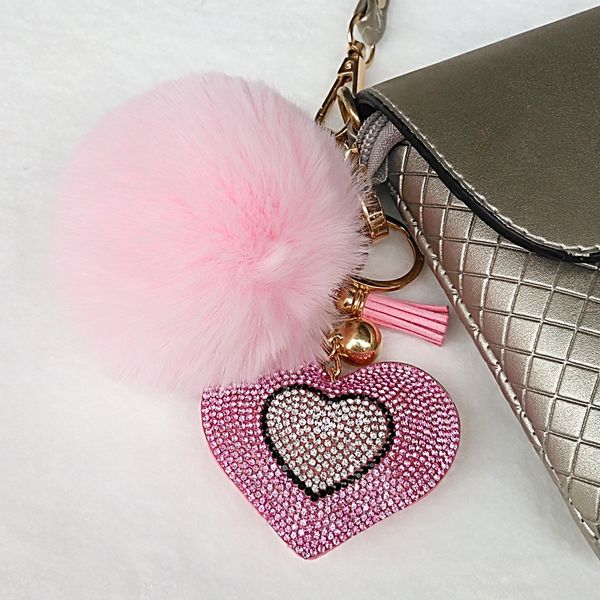 bag chain key chain pendant creative artificial rex rabbit fur ball korean velvet heart-shaped diamond car key pendant, Silver
bag chain key chain pendant creative artificial rex rabbit fur ball korean velvet heart-shaped diamond car key pendant, Silver
