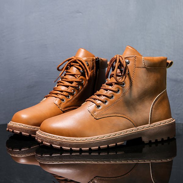 men boots leather spring autumn vintage style ankle boots men lace up footwear fashion casual shoes botas hombre cowboy boot, Black
men boots leather spring autumn vintage style ankle boots men lace up footwear fashion casual shoes botas hombre cowboy boot, Black