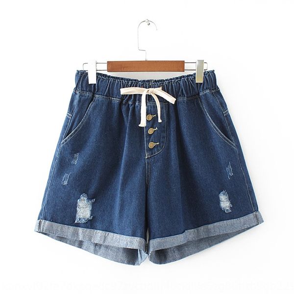 plus plus size shorts pants women's clothing version summer elastic waist hole curling denim shorts fat sister pants s039, Blue
plus plus size shorts pants women's clothing version summer elastic waist hole curling denim shorts fat sister pants s039, Blue