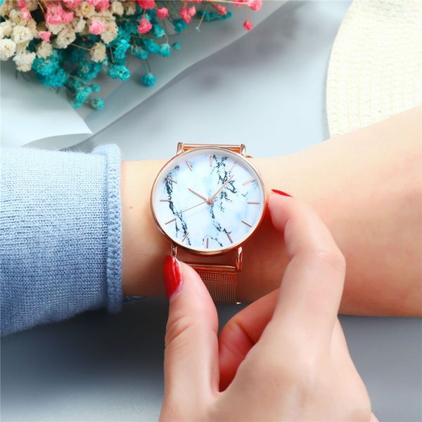watches women creative marbling quartz wristwatch for ladies luxury simple mesh belt wrist watch women casual female clock woman, Slivery;brown
watches women creative marbling quartz wristwatch for ladies luxury simple mesh belt wrist watch women casual female clock woman, Slivery;brown