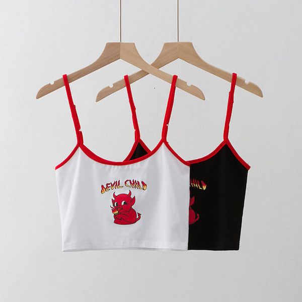white black crop women cartoon devil baby print camis streetwear short tee high street summer chic fashion
white black crop women cartoon devil baby print camis streetwear short tee high street summer chic fashion