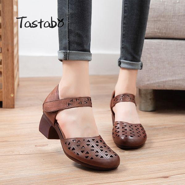 tastabo manual-genuine leather women's shoes classical high heels casual-wind brown gray s2617 breathable comfortable inside of, Black
tastabo manual-genuine leather women's shoes classical high heels casual-wind brown gray s2617 breathable comfortable inside of, Black