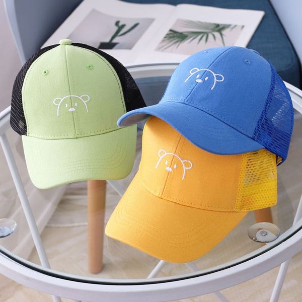 little bear head children's baseball cap baby cap net summer children's embroidered baby hat sunshade baseball net hat mz9096, Yellow
little bear head children's baseball cap baby cap net summer children's embroidered baby hat sunshade baseball net hat mz9096, Yellow