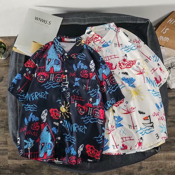 2020 новые мужские рубашки мода японский стиль граффити streetwear короткий рукав рубашки мужчин повседневный harajuku толстовка топы рубашк, White;black
2020 новые мужские рубашки мода японский стиль граффити streetwear короткий рукав рубашки мужчин повседневный harajuku толстовка топы рубашк, White;black