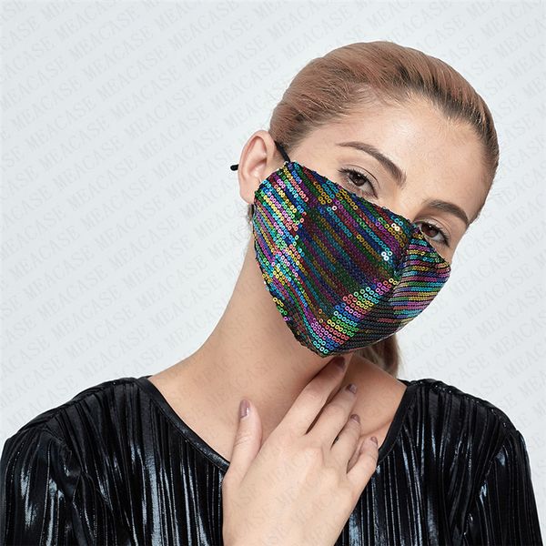 sequins masks can insert filter washable sequined face mask designer women glitter mouth cover face shield reusable shiny masks 2020 d72104, Black;white
sequins masks can insert filter washable sequined face mask designer women glitter mouth cover face shield reusable shiny masks 2020 d72104, Black;white