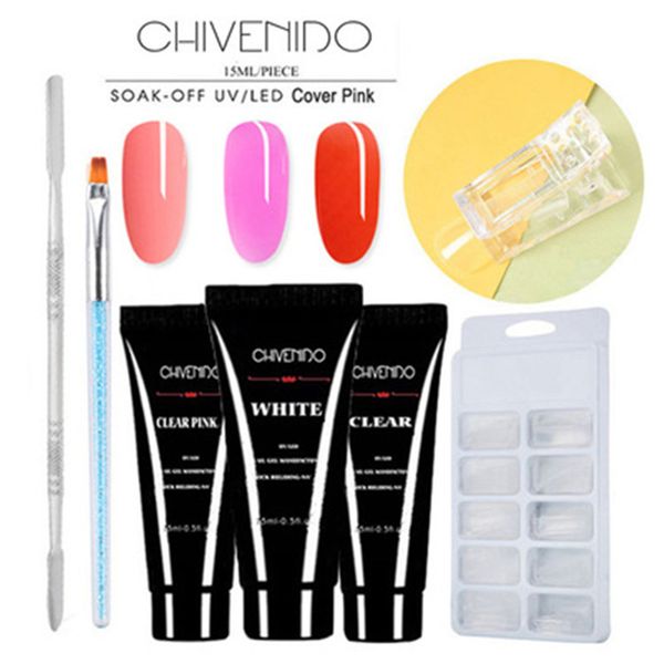 nail art tools kit 15ml nail extension gel tips clips file small brushs fake nails set kg66
nail art tools kit 15ml nail extension gel tips clips file small brushs fake nails set kg66