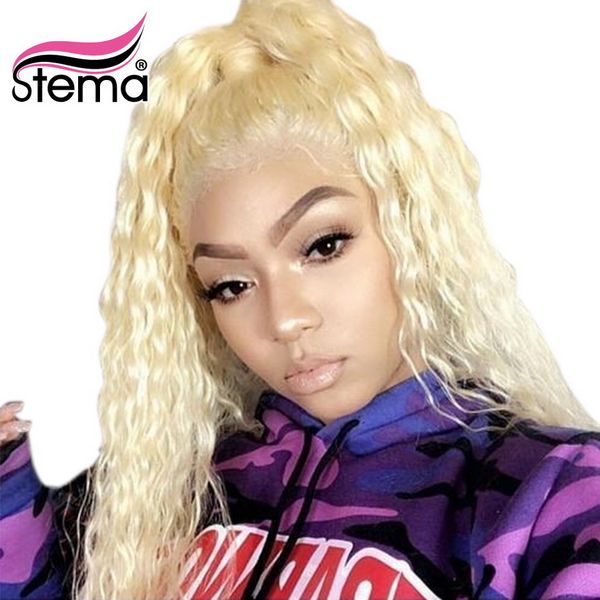 stema deep wave 613 blonde 13x4 13x6 lace front wig with baby hair 150% brazilian human remy hair wig 360 lace frontal wigs, Black
stema deep wave 613 blonde 13x4 13x6 lace front wig with baby hair 150% brazilian human remy hair wig 360 lace frontal wigs, Black