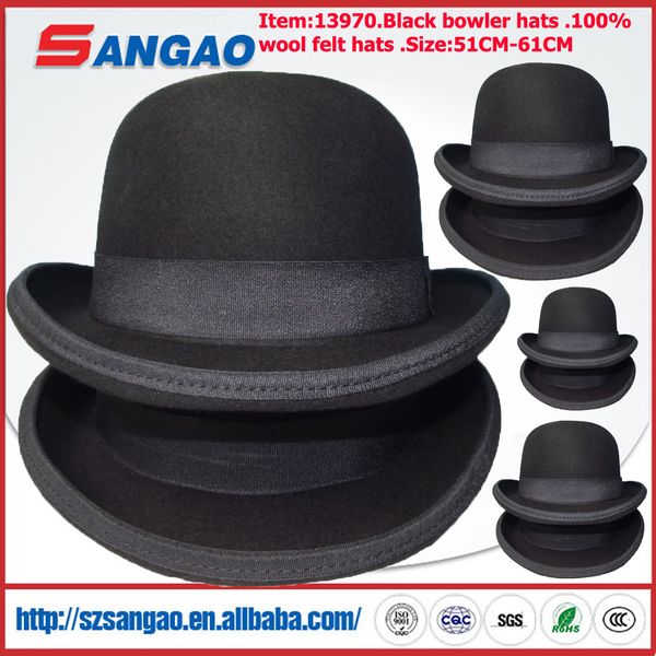 wholesale wool felt bowler hats men or women party hat festival hat black trilby hat fashion, Blue;gray
wholesale wool felt bowler hats men or women party hat festival hat black trilby hat fashion, Blue;gray