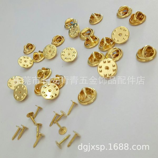 straight quality hat buckle bayonet needle titanium needle badge flat head badge butterfly card cap golden butterfly cap, Silver
straight quality hat buckle bayonet needle titanium needle badge flat head badge butterfly card cap golden butterfly cap, Silver
