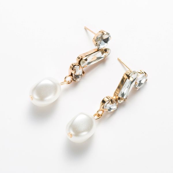 earrings fan geometry diamond imitation pearl earrings super flash earrings girls' heart fantasy temperament cold wind, Golden
earrings fan geometry diamond imitation pearl earrings super flash earrings girls' heart fantasy temperament cold wind, Golden