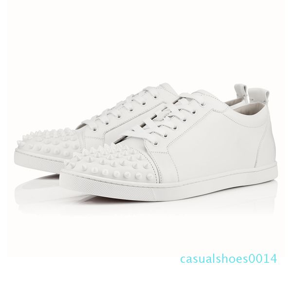 2019 designer fashion red bottoms studded spikes flats shoes for men women black party lovers genuine leather casual sneakers c14
2019 designer fashion red bottoms studded spikes flats shoes for men women black party lovers genuine leather casual sneakers c14