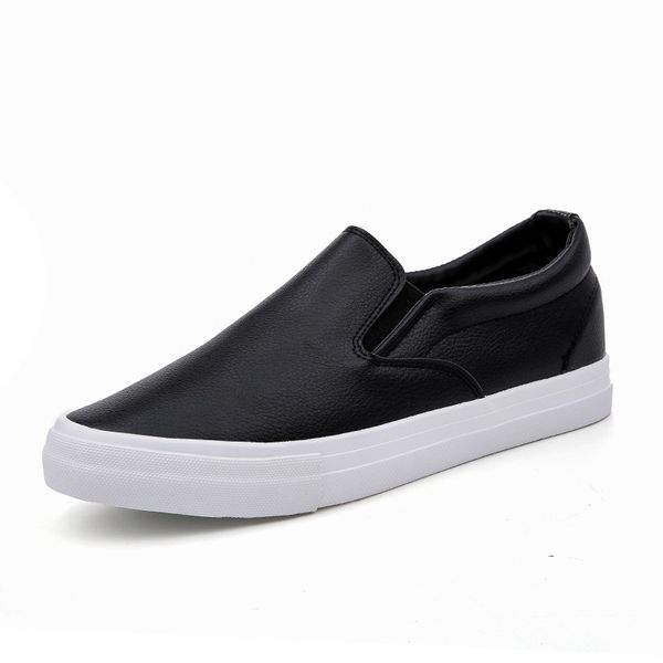 2020 new couple leather shoes one pedal small white shoes casual students low-skateboard youth increase, Black
2020 new couple leather shoes one pedal small white shoes casual students low-skateboard youth increase, Black