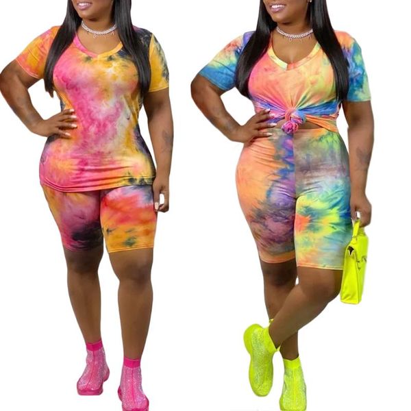 gym clothing 2021 women tie-dye outfit summer short sleeve t-shirt elasticated waist shorts tracksuit female sportswear outfits plus size, White;black
gym clothing 2021 women tie-dye outfit summer short sleeve t-shirt elasticated waist shorts tracksuit female sportswear outfits plus size, White;black