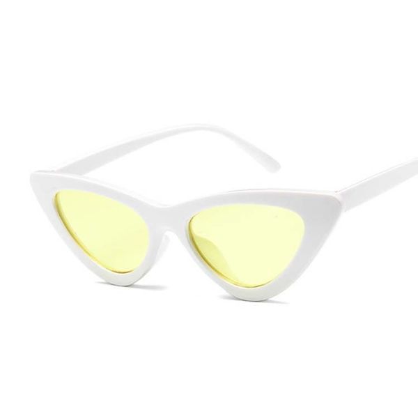 women sunglasses vintage cateye sunglasses women retro small cat eye sun glasses designer colorful eyewear, White;black
women sunglasses vintage cateye sunglasses women retro small cat eye sun glasses designer colorful eyewear, White;black