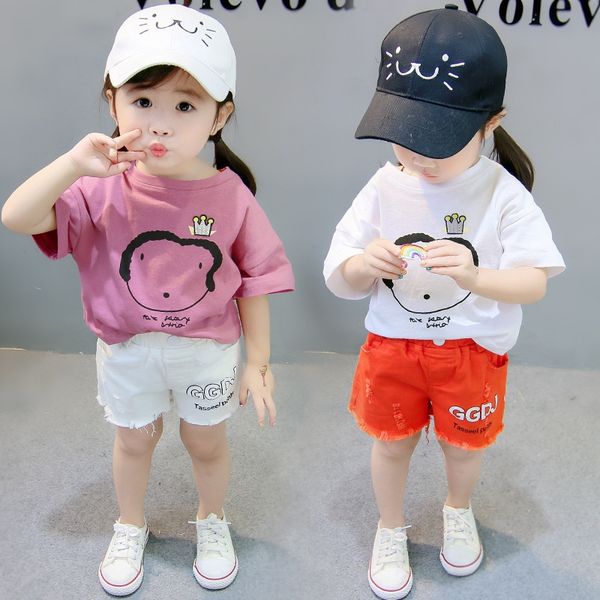 3cy7n girls' summer clothes baby girl's short-sleeved 2020 new western style children's printed base fashion children's, Blue
3cy7n girls' summer clothes baby girl's short-sleeved 2020 new western style children's printed base fashion children's, Blue