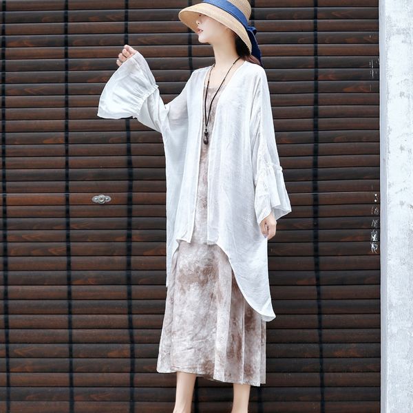 plum green 2020 new mid-length silk linen large size slimming artistic all-match cardigan coat sunscreen coat, Tan;black
plum green 2020 new mid-length silk linen large size slimming artistic all-match cardigan coat sunscreen coat, Tan;black