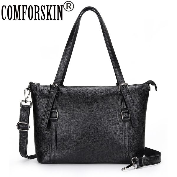 comforskin large capacity women totes 100% cowhide leather lady messenger bag dropshipping fashion soft style handbags
comforskin large capacity women totes 100% cowhide leather lady messenger bag dropshipping fashion soft style handbags
