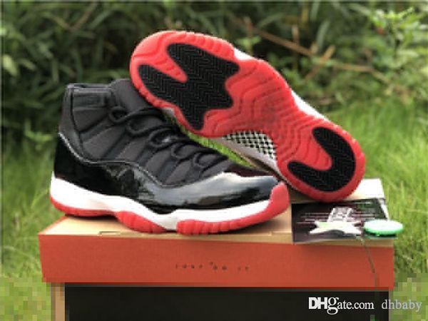 2019 high authentic 11 bred men basketball shoes black red classic real carbon fiber 11s retro 23 mans sports sneakers 378037-061 with box
2019 high authentic 11 bred men basketball shoes black red classic real carbon fiber 11s retro 23 mans sports sneakers 378037-061 with box