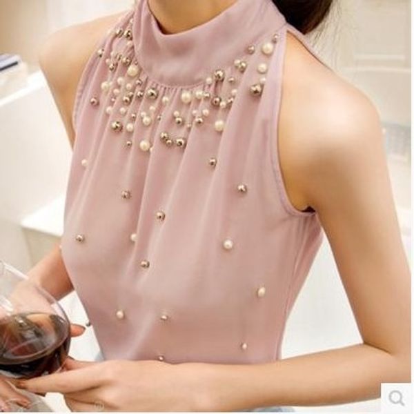2019 new beaded shoulder vest sweet fashion beaded strapless chiffon shirt korean sleeveless versatile vest, Camo
2019 new beaded shoulder vest sweet fashion beaded strapless chiffon shirt korean sleeveless versatile vest, Camo