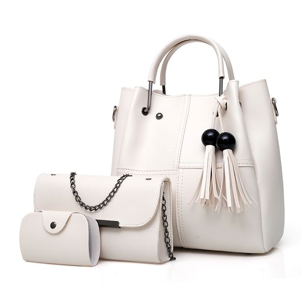 skfoockes women's bag 2020 new women's handbag stitching bucket type crossbody bag tassel shoulder card 3 packs
skfoockes women's bag 2020 new women's handbag stitching bucket type crossbody bag tassel shoulder card 3 packs
