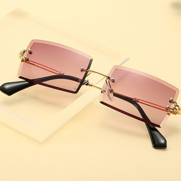 zuee new fashion popular rimless rectangle sunglasses women men shades alloy trend design brand glasses summer-style uv400, White;black
zuee new fashion popular rimless rectangle sunglasses women men shades alloy trend design brand glasses summer-style uv400, White;black