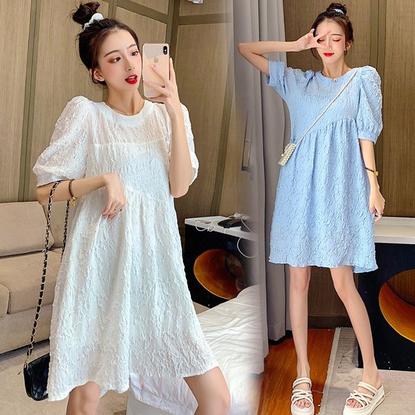840 # одежда для беременных лето с коротким рукавом легкий matching сыпучие сплошной цвет платья для беременных беременность одежда, White
840 # одежда для беременных лето с коротким рукавом легкий matching сыпучие сплошной цвет платья для беременных беременность одежда, White