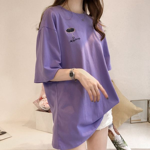 synie 2020 new embroidered short-sleeved internet celebrity t-shirt t-shirt same style clothes women's korean style all-match mid-lengt, White
synie 2020 new embroidered short-sleeved internet celebrity t-shirt t-shirt same style clothes women's korean style all-match mid-lengt, White