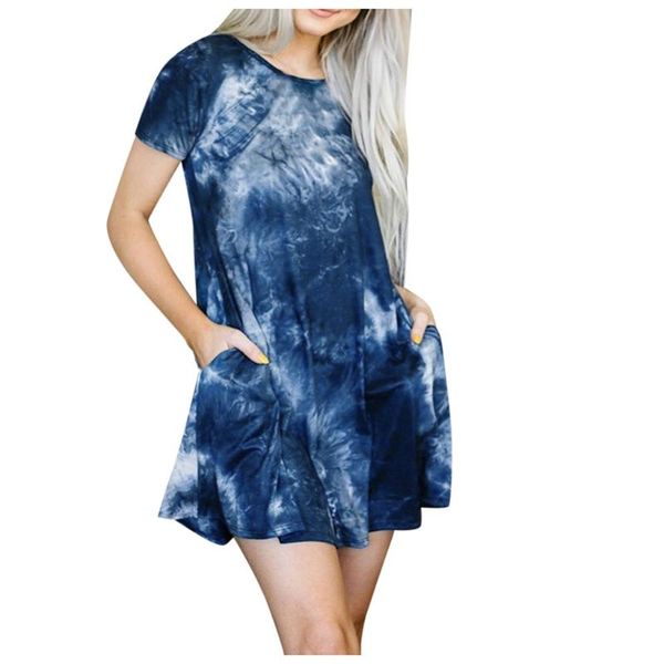 tie-dye tshirt dress women's round neck short sleeve mini dress summer casual pocket t-shirt gradient dresses #lr3, Black;gray
tie-dye tshirt dress women's round neck short sleeve mini dress summer casual pocket t-shirt gradient dresses #lr3, Black;gray