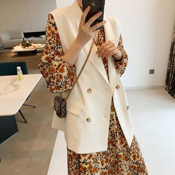 z1abz elegant double-breasted suit for women loose 2020 new sleeveless elegant double-breasted suit jacket for women loose 2020 vest jacket, Black;white
z1abz elegant double-breasted suit for women loose 2020 new sleeveless elegant double-breasted suit jacket for women loose 2020 vest jacket, Black;white