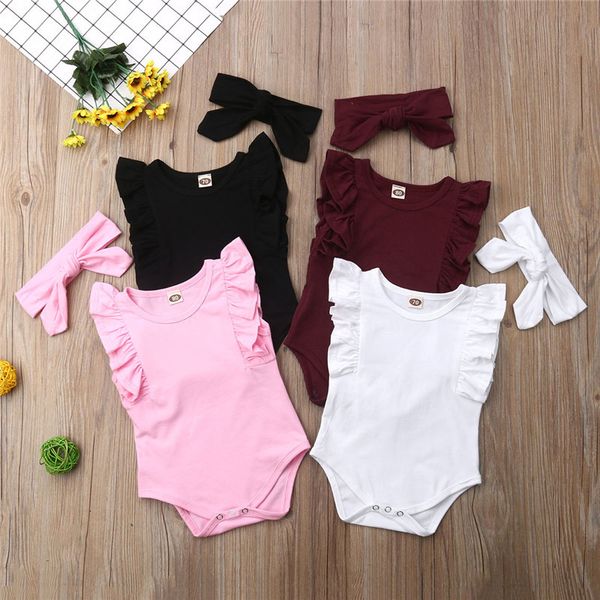 4 colors baby girls one pieces clothes newborn summer sleeveless bodysuits with headband ruffles girl, Blue
4 colors baby girls one pieces clothes newborn summer sleeveless bodysuits with headband ruffles girl, Blue