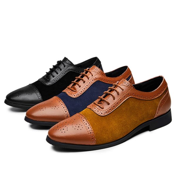 men genuine leather cow suede shoes fashion men business shoes lace up business office party shoe breathable flat shoe plus size, Black
men genuine leather cow suede shoes fashion men business shoes lace up business office party shoe breathable flat shoe plus size, Black