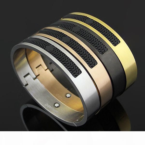 brand bijoux stainless steel rose gold mont bracelets for women resin cuff bangles genuine titanium steel men bracelets for male bangles, Black
brand bijoux stainless steel rose gold mont bracelets for women resin cuff bangles genuine titanium steel men bracelets for male bangles, Black