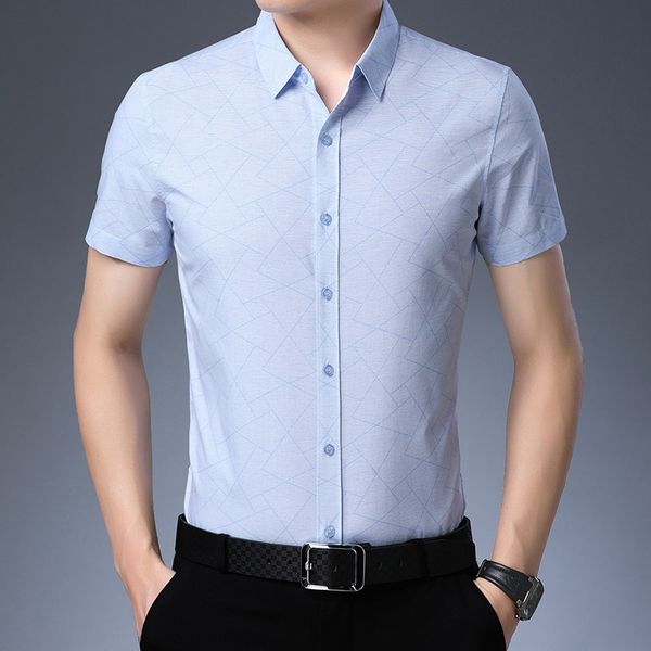 shirt men's short sleeve slim fit korean fashion handsome business casual shirt versatile non iron, White;black
shirt men's short sleeve slim fit korean fashion handsome business casual shirt versatile non iron, White;black