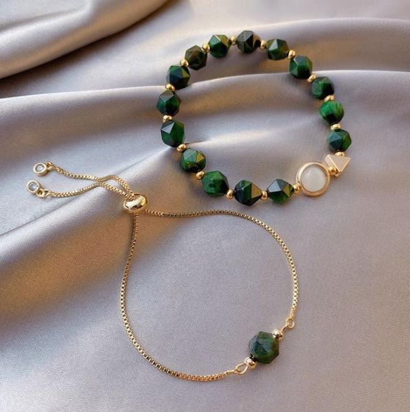 beaded bracelet crystal light luxury green gemstone bracelet for female korean personality 2 piece set design adjustable bracelet, Black
beaded bracelet crystal light luxury green gemstone bracelet for female korean personality 2 piece set design adjustable bracelet, Black
