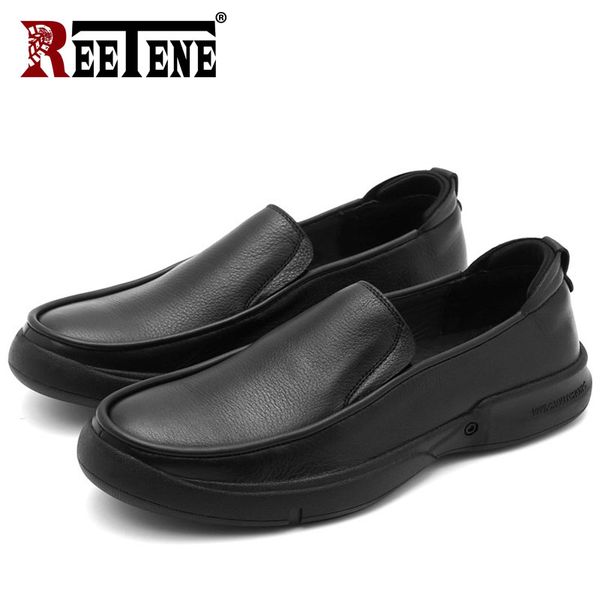 reetene корова кожа мужчины повседневная обувь slip-on комфортное мужской мокасины досуг мужчины квартиры обувь высокого качества бизнес обу, Black 
reetene корова кожа мужчины повседневная обувь slip-on комфортное мужской мокасины досуг мужчины квартиры обувь высокого качества бизнес обу, Black
