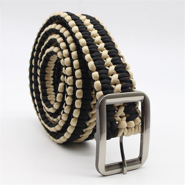 4*120cm men's umbrella rope tactical man belt hand-woven outdoor waistband adventure wilderness survival functional belt, Black;brown
4*120cm men's umbrella rope tactical man belt hand-woven outdoor waistband adventure wilderness survival functional belt, Black;brown