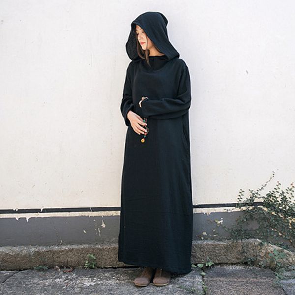 johnature women vintage dress autumn 2020 new linen cotton witch hat brief solid comfortably loose full sleeve thin casual dress, Black;gray
johnature women vintage dress autumn 2020 new linen cotton witch hat brief solid comfortably loose full sleeve thin casual dress, Black;gray