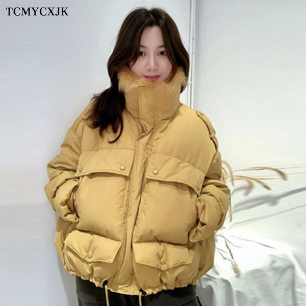 winter down jacket parkas womens 2020 new natural fur collar casual fashion thick warm coat bread service parka overcoat ins, Black
winter down jacket parkas womens 2020 new natural fur collar casual fashion thick warm coat bread service parka overcoat ins, Black