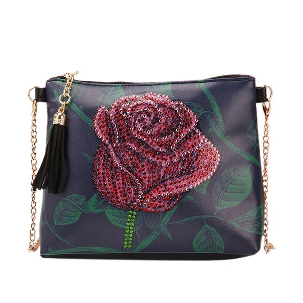 ladies shoulder messenger bag diy handmade wallet diamond painting rose embroidery bag
ladies shoulder messenger bag diy handmade wallet diamond painting rose embroidery bag
