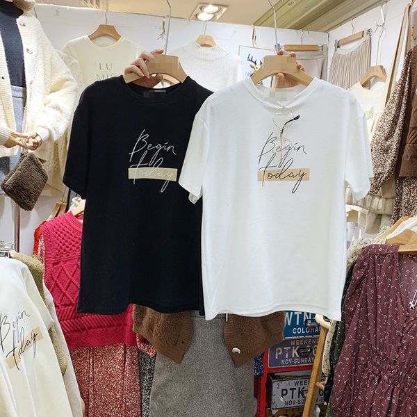 women's t-shirt printed solid color large edition woman's clothes dm001, White
women's t-shirt printed solid color large edition woman's clothes dm001, White