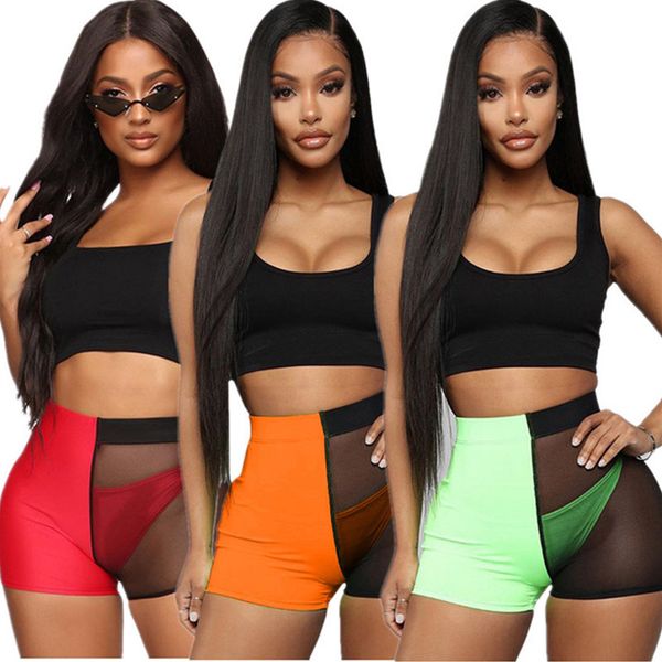 3pcs/set women summer tracksuit sleeveless vest tanks + brifes + shorts three piece set bodycon see-throught outfits night club clothing, White
3pcs/set women summer tracksuit sleeveless vest tanks + brifes + shorts three piece set bodycon see-throught outfits night club clothing, White