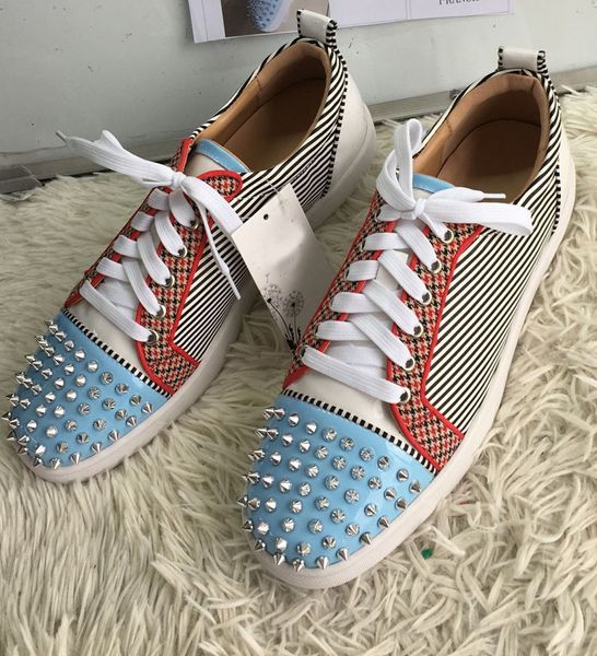 2020 olome men shoes mixed color lines round toe low genuine leather flats red bottom sneakers 35-47, Black
2020 olome men shoes mixed color lines round toe low genuine leather flats red bottom sneakers 35-47, Black