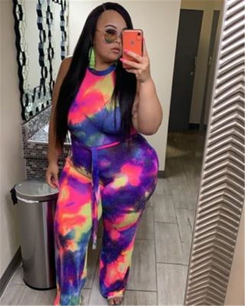 womens tie dye halter romper fashion trend sleeveless round neck jumpsuits designer summer female playsuit loose plus size rompers, Black;white
womens tie dye halter romper fashion trend sleeveless round neck jumpsuits designer summer female playsuit loose plus size rompers, Black;white